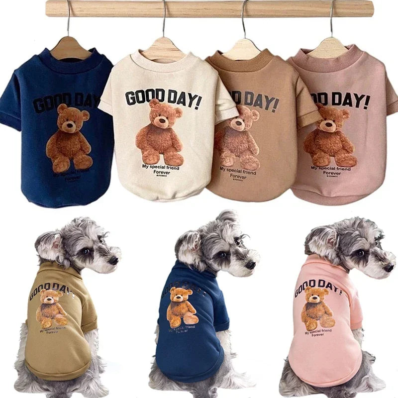 Pet T-Shirt with Bear Print