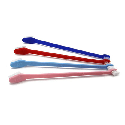 Double-Sided Plastic Toothbrush for Pets