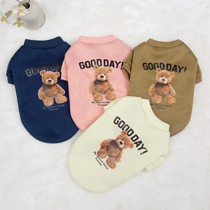 Pet T-Shirt with Bear Print